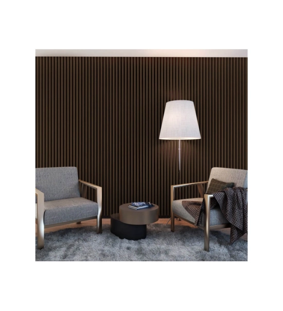 Akustični leseni paneli, oreh, 28x275cm (0.77 m²)