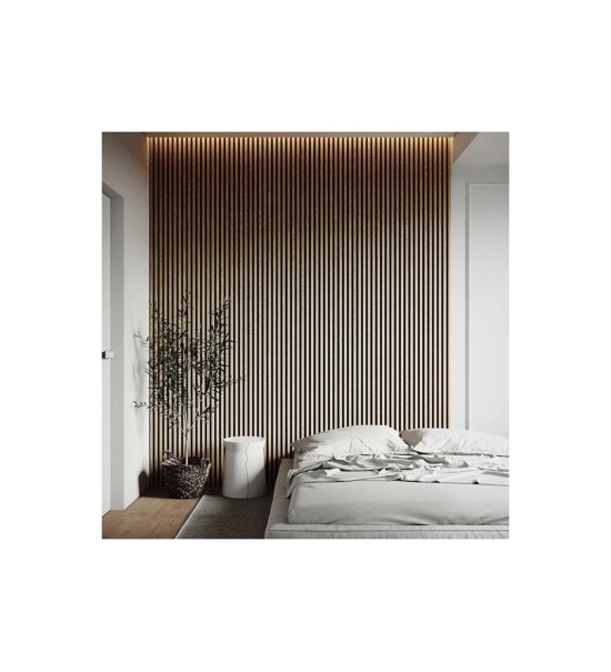 3D dekorativne lamele za stene in strop, lesena letev (naravni hrast) 16x28mm