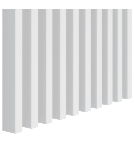 3D dekorativne lamele za stene in strop, lesena letev (belo) 16x28mm