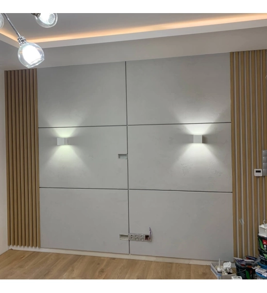 3D dekorativne lamele za stene in strop, lesena letev (naravni hrast) 16x28mm